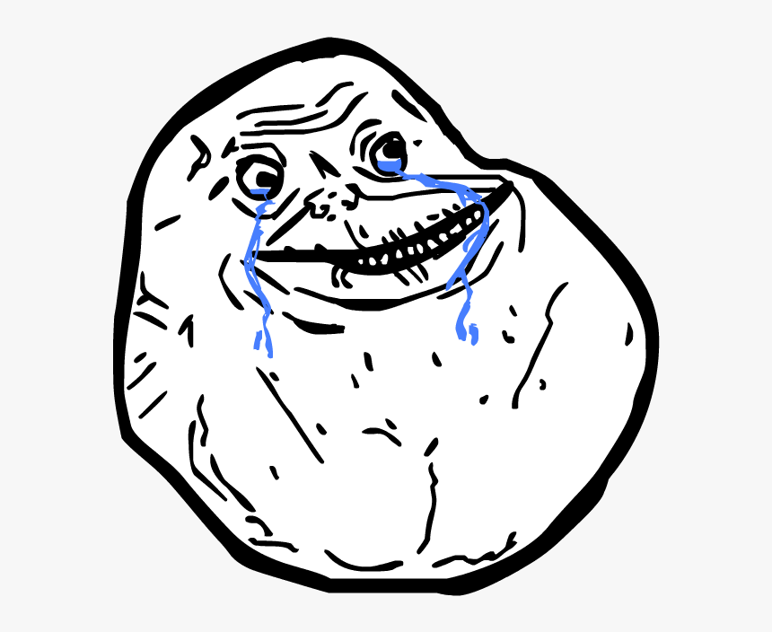 Troll Face Forever Alone, HD Png Download, Free Download