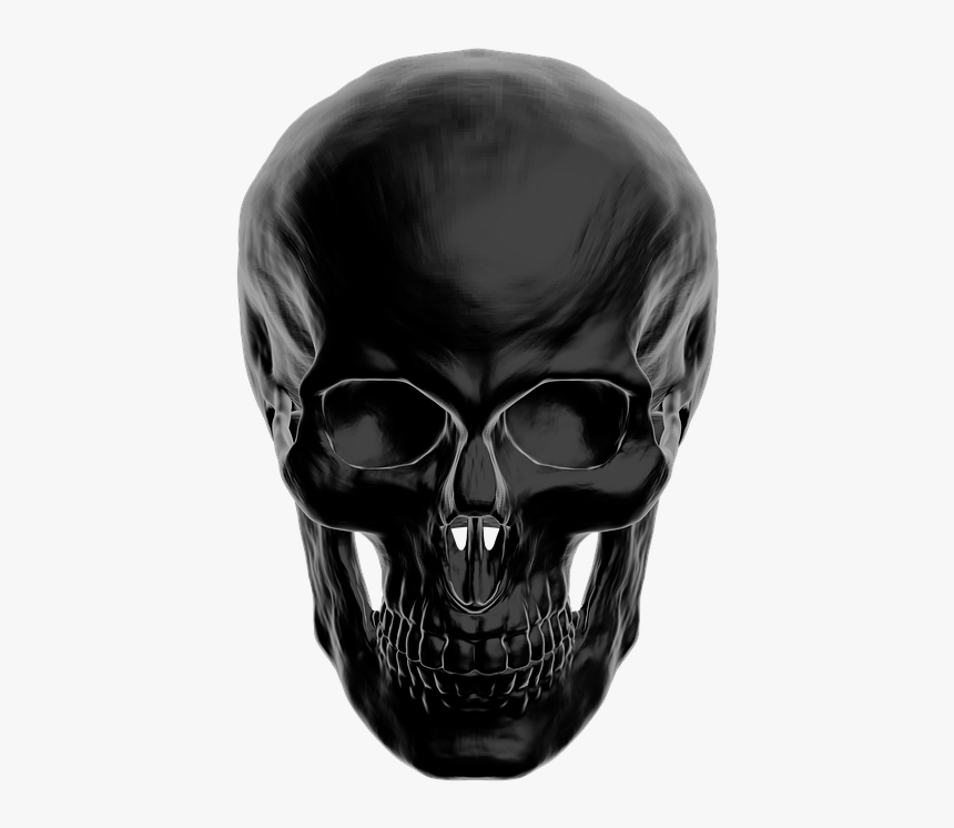 Skull Face Png - Transparent Black Skull Png, Png Download, Free Download