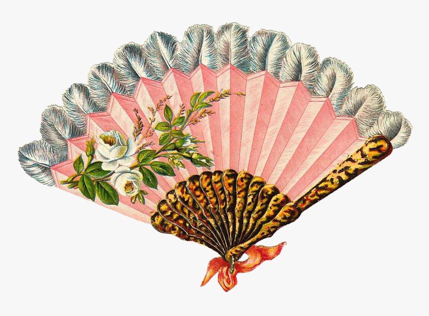 Transparent Fan Clipart - Victorian Era Hand Fan, HD Png Download, Free Download