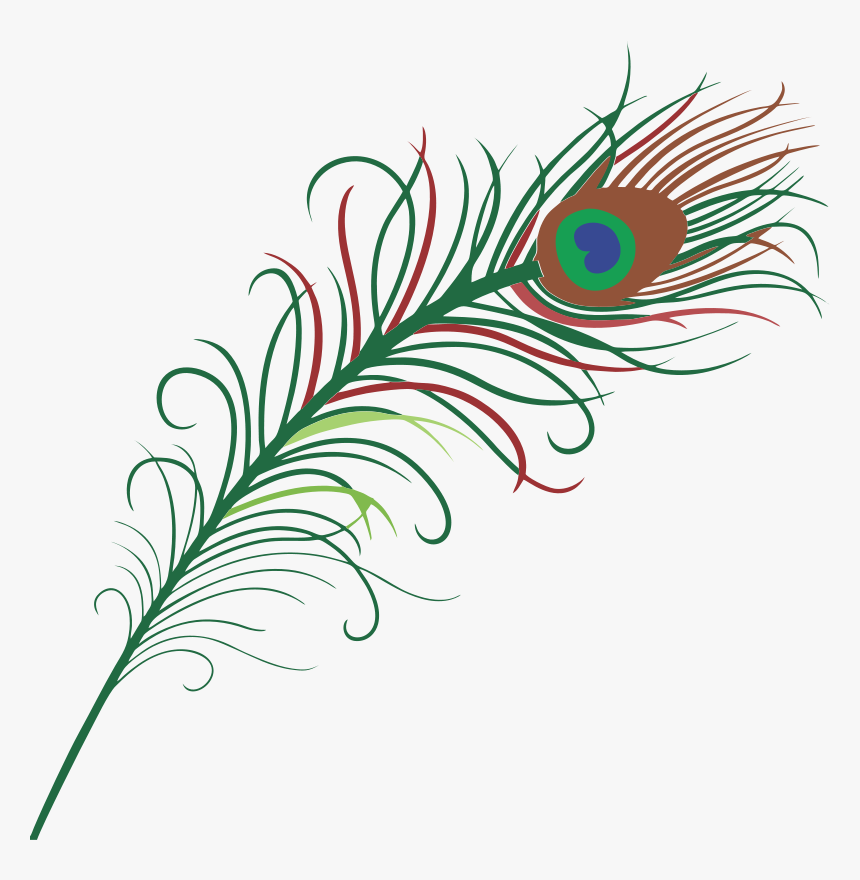 Peacock Feather Svg Clip Arts - Peacock Feather In Png, Transparent Png, Free Download
