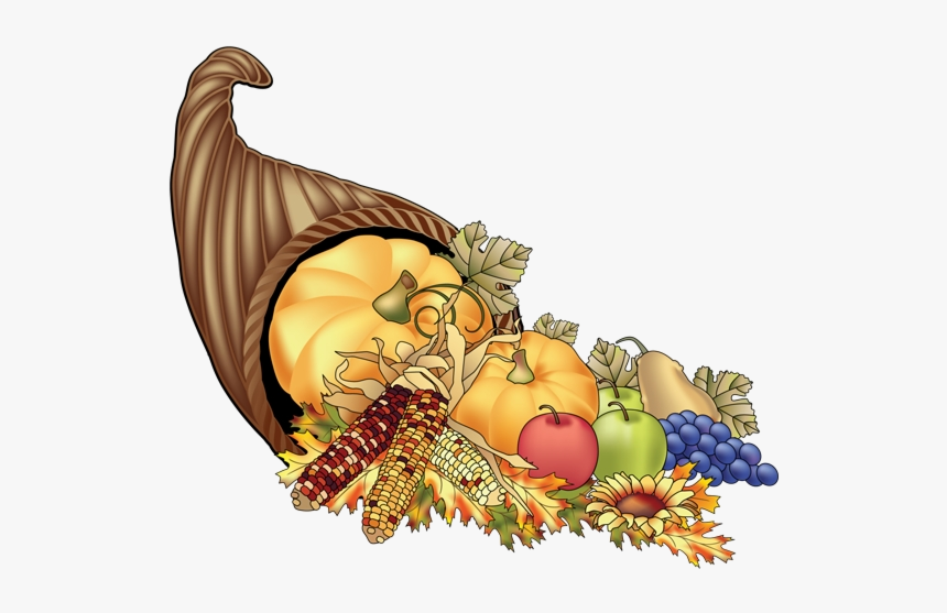 Cornucopia Clipart Church Clip Art Free Transparent - Elegant Thanksgiving Clipart, HD Png Download, Free Download