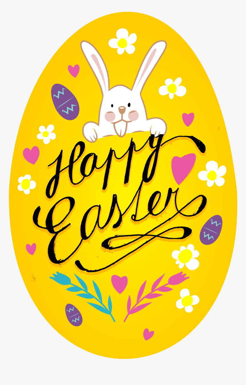 Clipart Happy Easter Egg , Png Download - Happy Easter Bunny Clipart, Transparent Png, Free Download