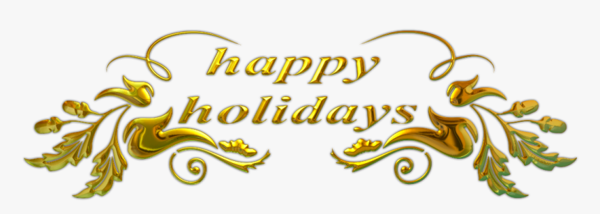 Happy Holidays Text - Happy Holidays Png, Transparent Png, Free Download