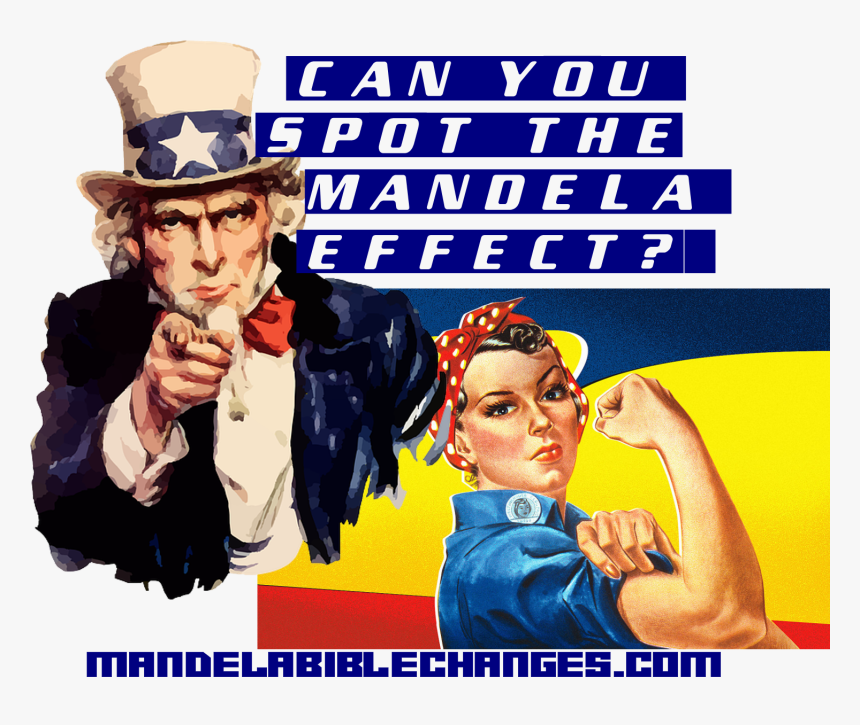 Uncle Sam & Rosie Riveter Changed By The Mandela Effect - Only You Can Prevent Oil Spills, HD Png Download, Free Download