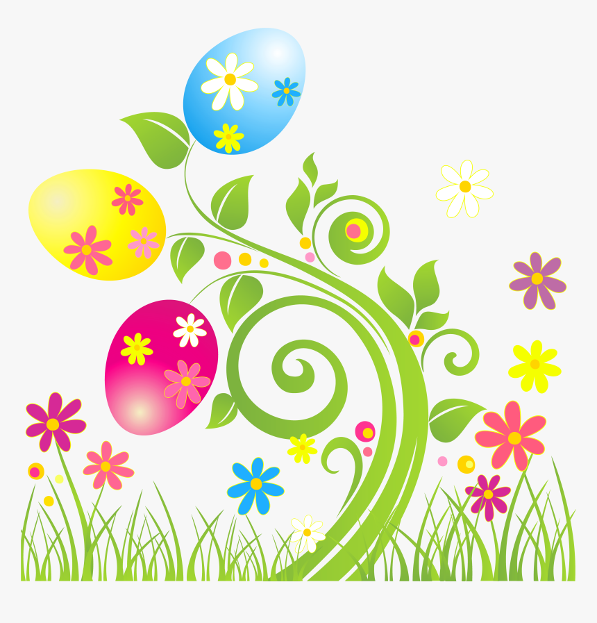 Easter Clipart Png - Clip Art Easter Flowers, Transparent Png, Free Download