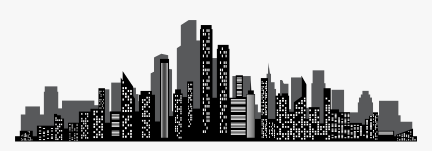 Skyscraper Clipart Transparent - Cityscape Clipart Transparent, HD Png Download, Free Download