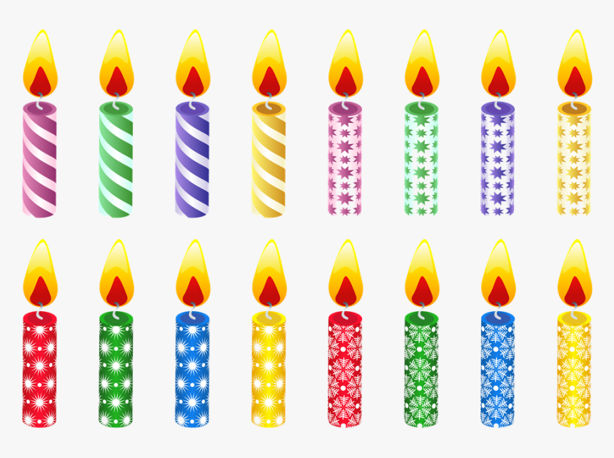 Birthday Candles Png Hd - Transparent Background Birthday Candles, Png Download, Free Download