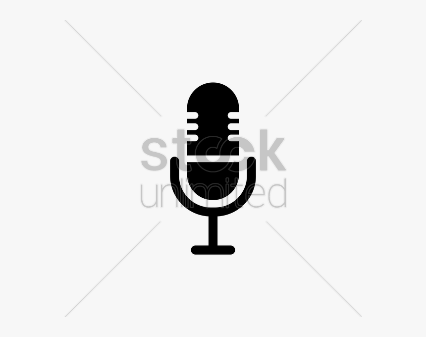 Vintage Microphone Png - Drawing Spoon And Fork In The Plate, Transparent Png, Free Download