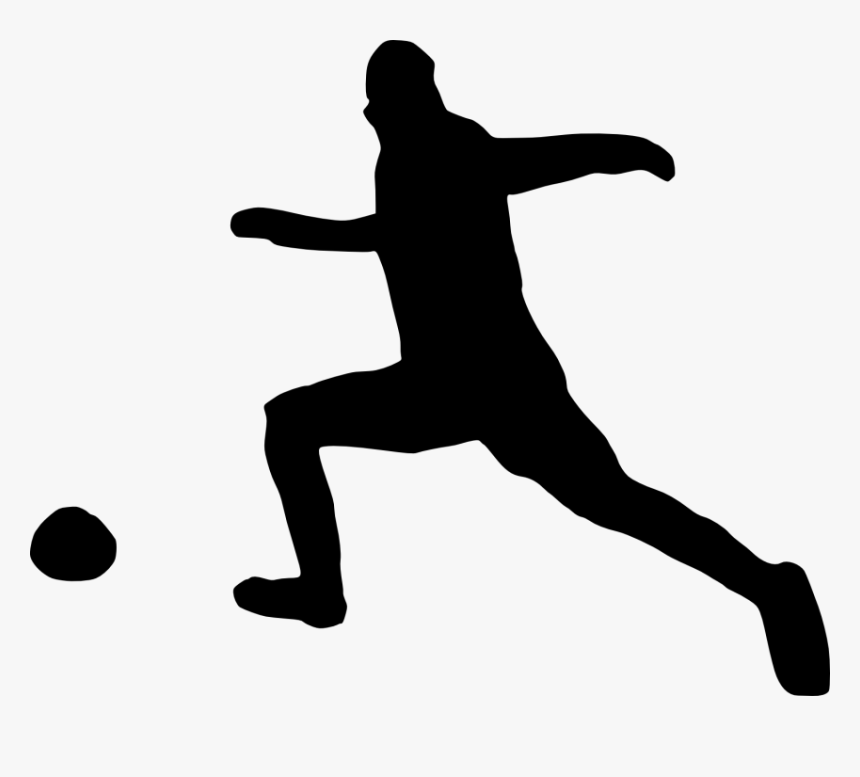 Silhouette Football Player Clip Art - Portable Network Graphics, HD Png Download, Free Download