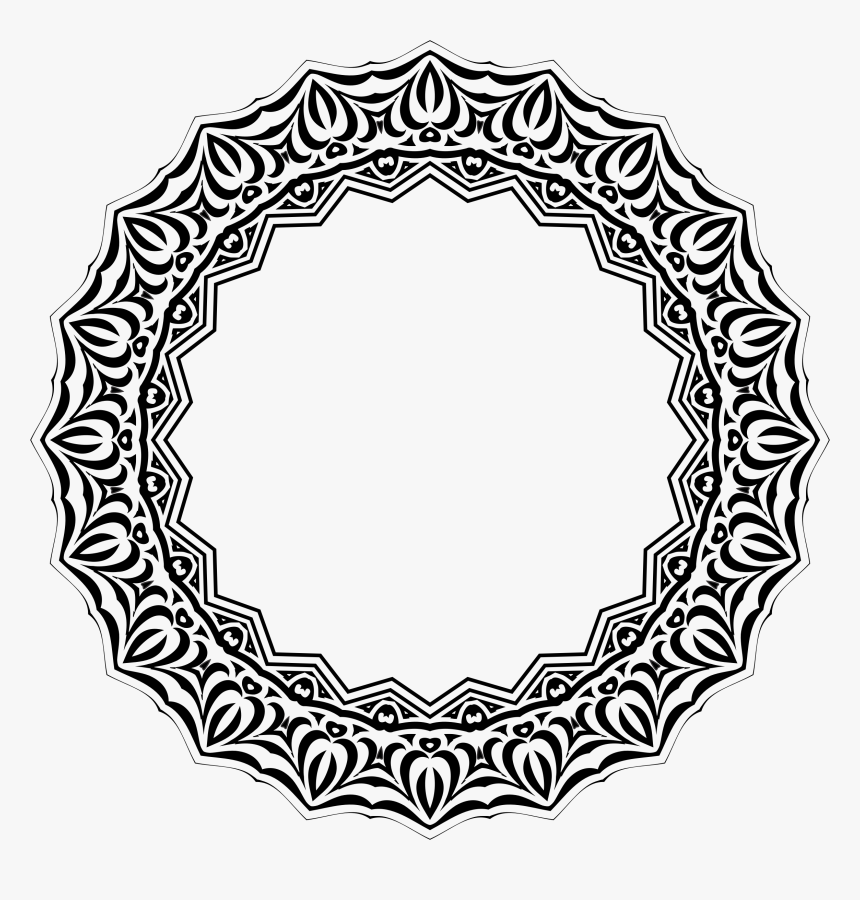 Collection Of Free Gears Vector Illustrator - Black Lace Png Circle, Transparent Png, Free Download