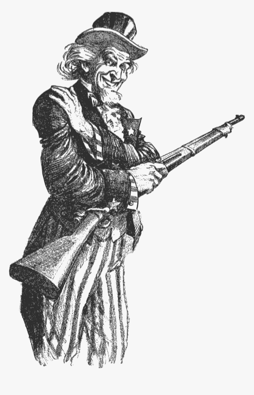 Standing,art,weapon - Uncle Sam Pointing Away, HD Png Download, Free Download