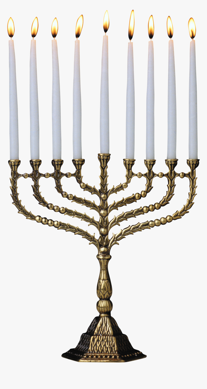 Hanukkah Png - Menorah Gold Png Transparent, Png Download, Free Download