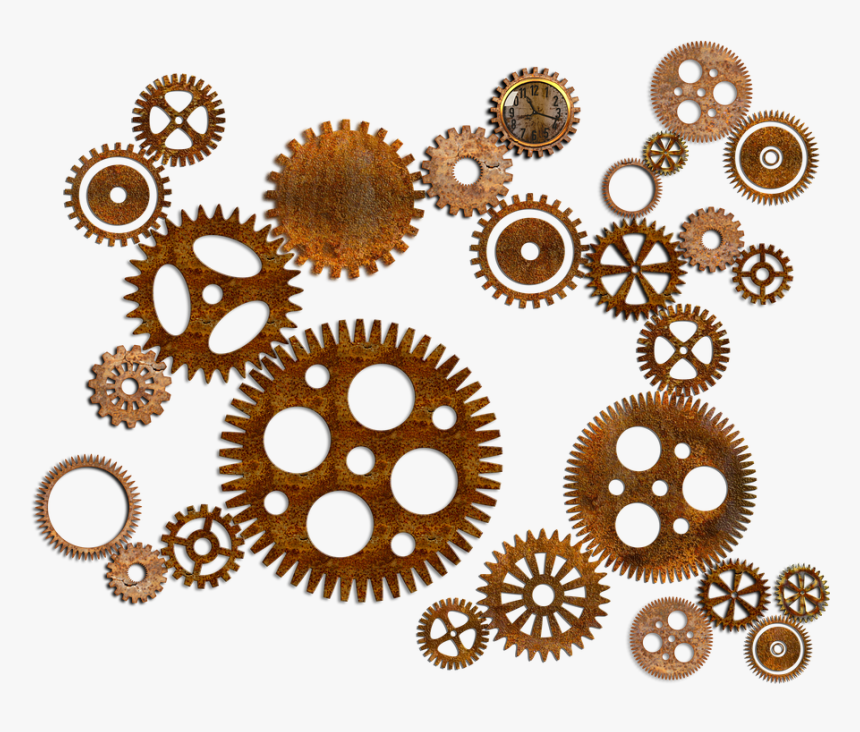 Gears Cogs Industrial - Cogs And Gears Png, Transparent Png, Free Download