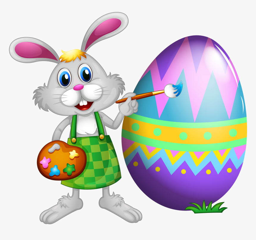 Easter Bunny Png Photos - Paasei Schilderen, Transparent Png, Free Download