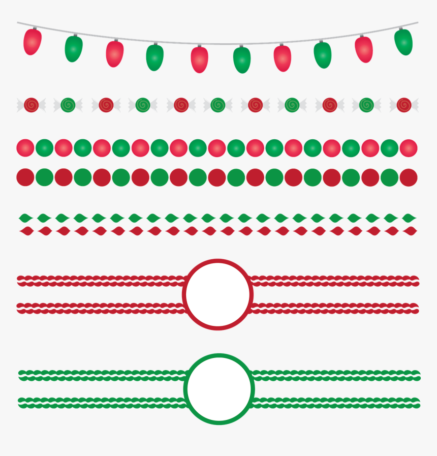 Transparent Red Christmas Border, HD Png Download, Free Download