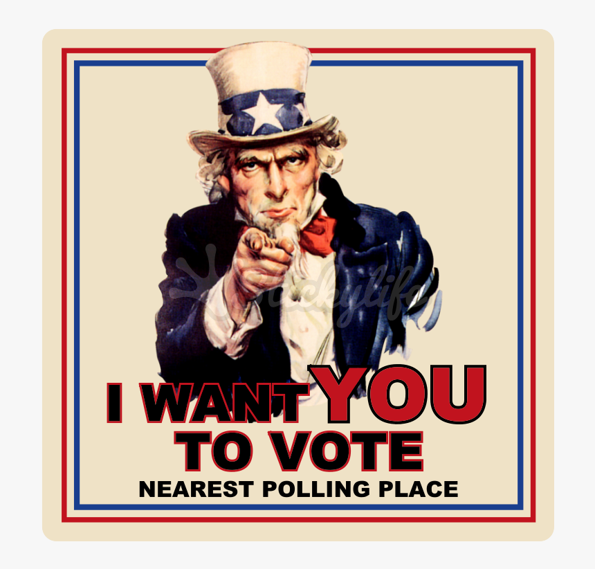 Uncle Sam Square Decal - Want You Poster Png, Transparent Png, Free Download