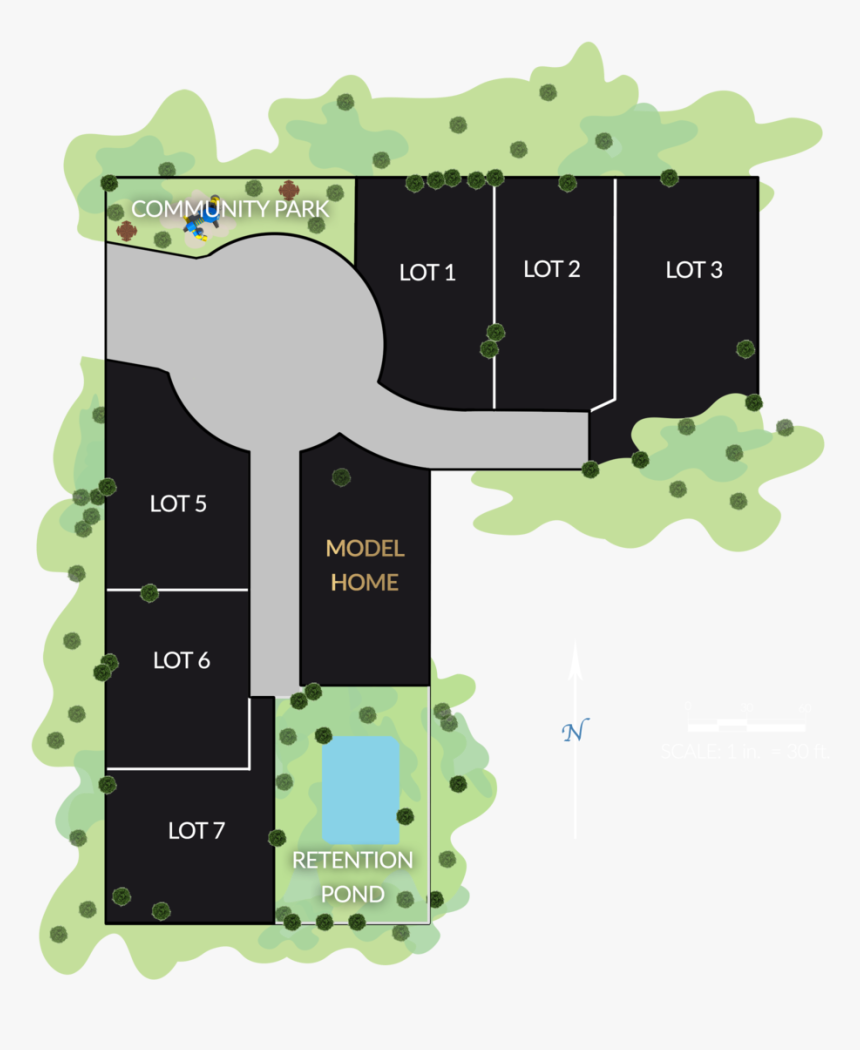Site Plan Illustration Hunter"s Meadow V5 - Floor Plan, HD Png Download, Free Download