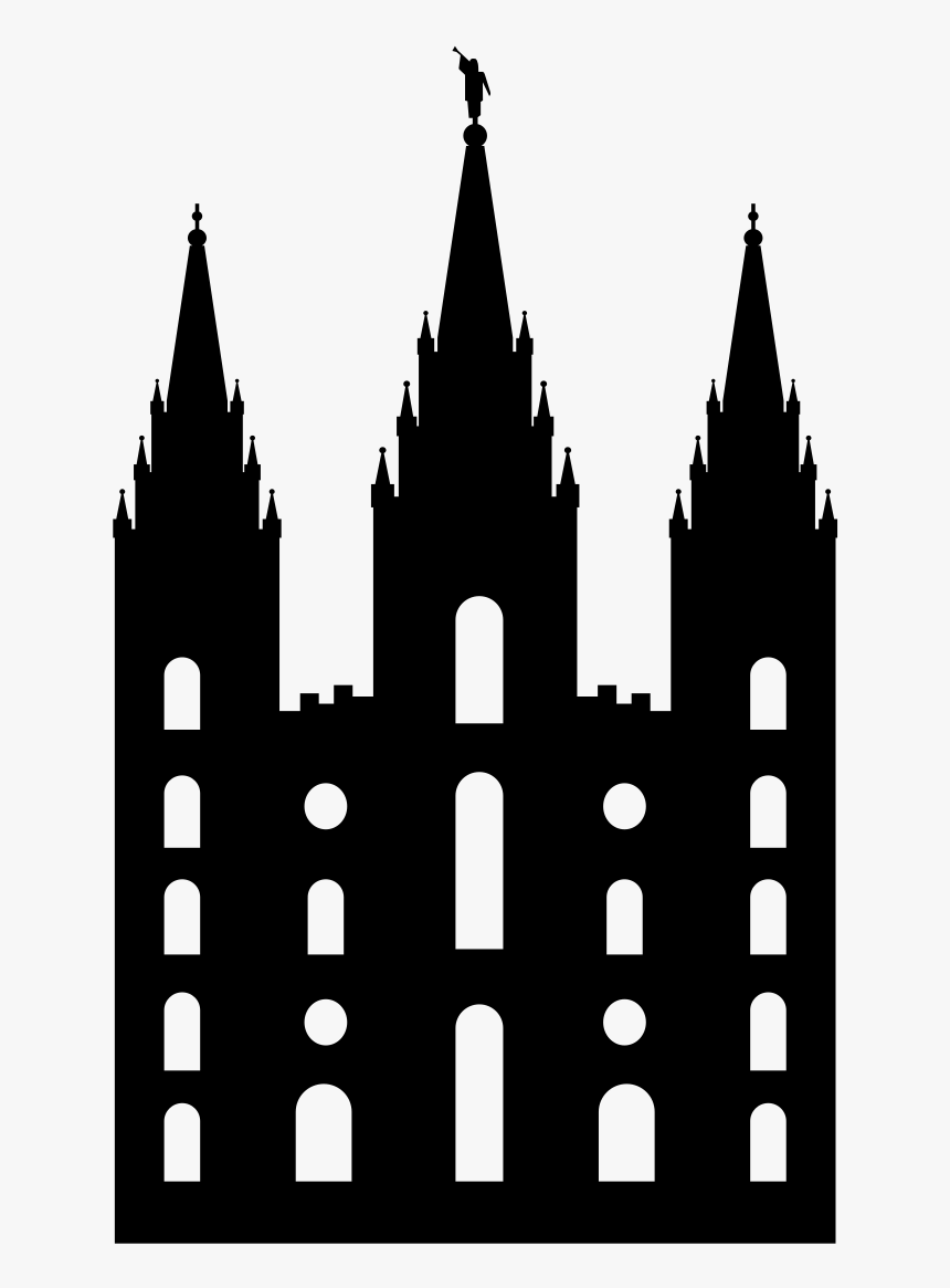 Lds - Church - Clip - Art - Salt Lake Temple Silhouette, HD Png Download, Free Download