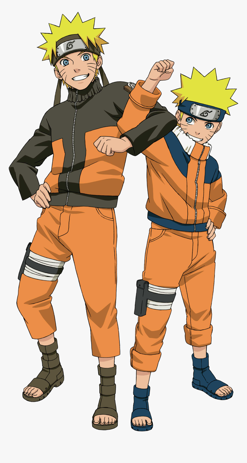 Naruto Free Desktop Background - Naruto And Young Naruto, HD Png Download, Free Download