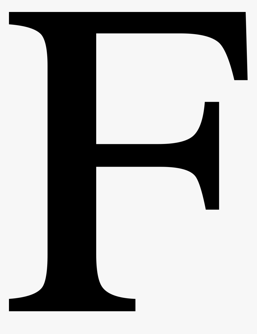Letter F Png - Letter F Clipart Black And White, Transparent Png, Free Download