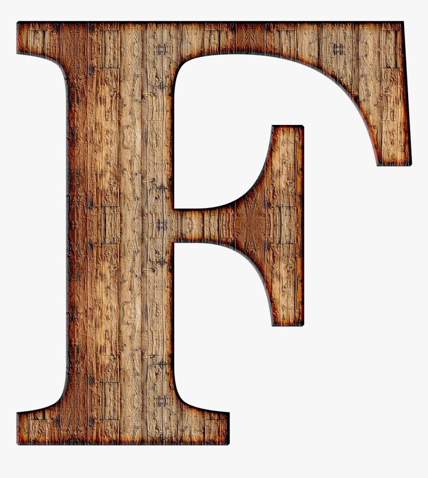 Wooden Capital Letter F - Letter F Transparent Background, HD Png Download, Free Download
