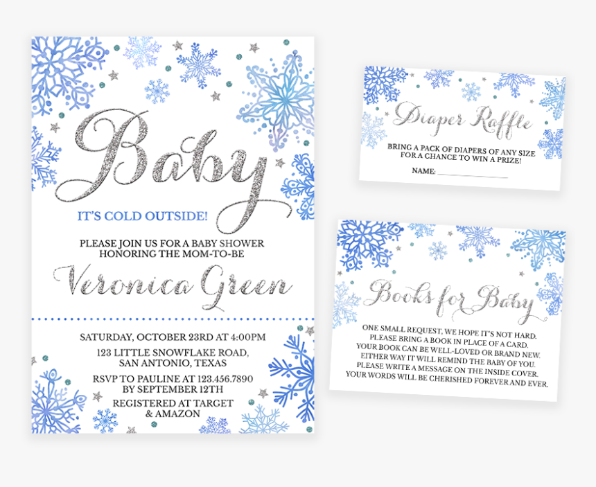 Baby It's Cold Outside Shower Invitation, HD Png Download, Free Download