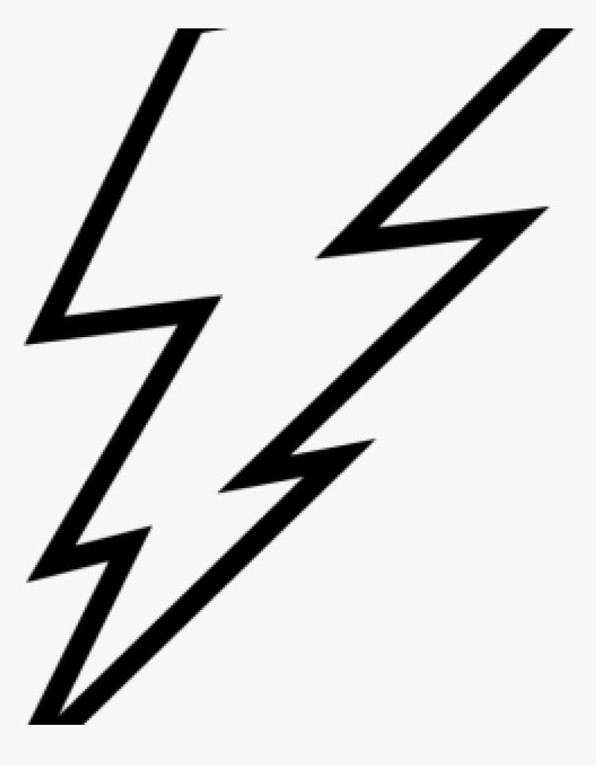 Outline Clipart Lightning Bolt Outline Clip Art Lightning, HD Png Download, Free Download