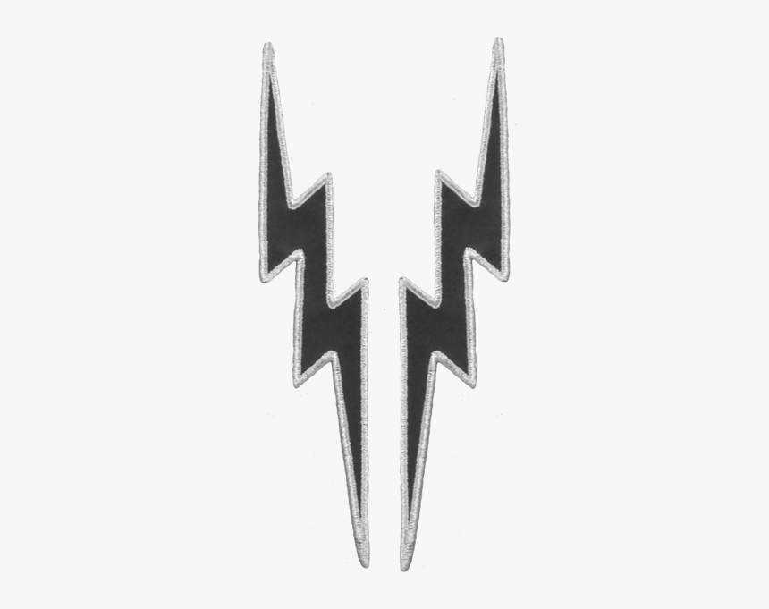 Black Lightning Bolt Png - Emblem, Transparent Png, Free Download