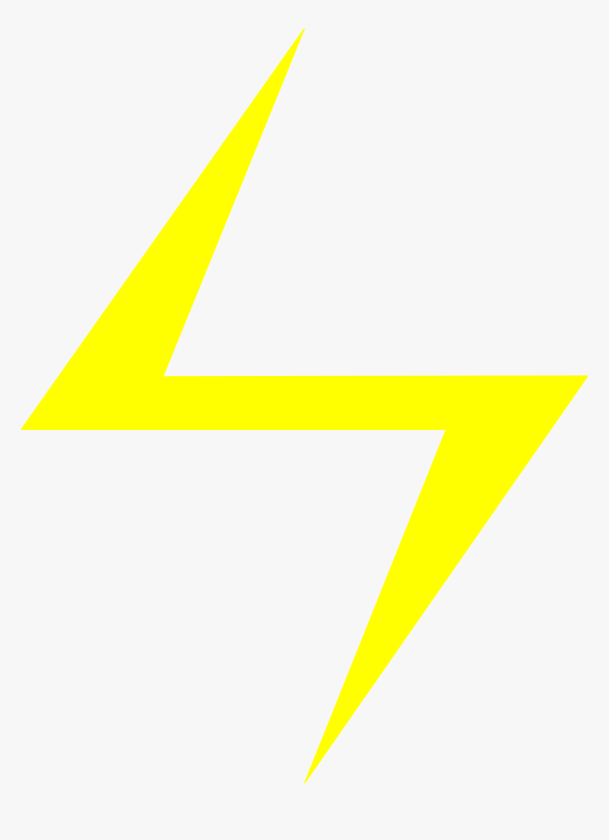 White Lightning Bolt Png Clipart - Ms Marvel Symbol Png, Transparent Png, Free Download