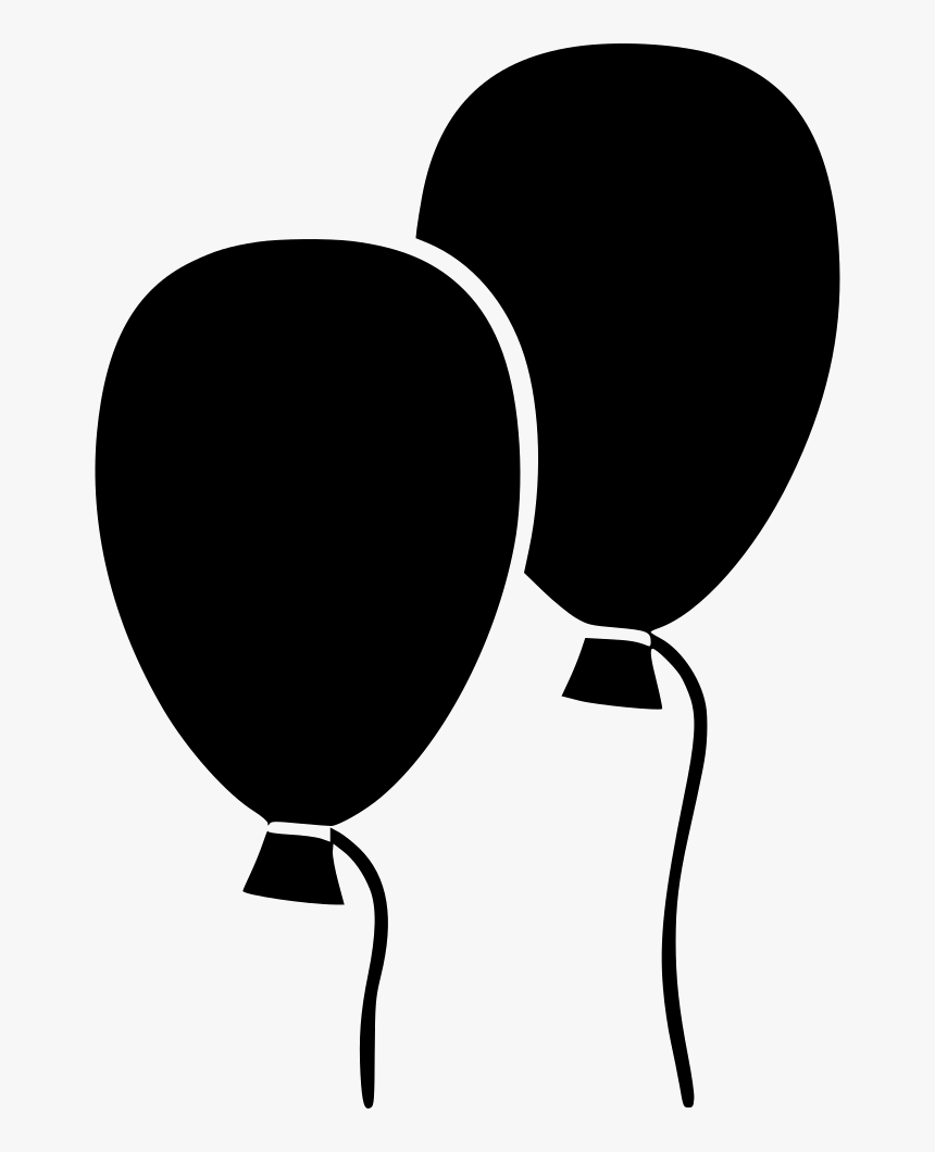 Balloon Party Balloons - Balloons Png Black And White, Transparent Png, Free Download