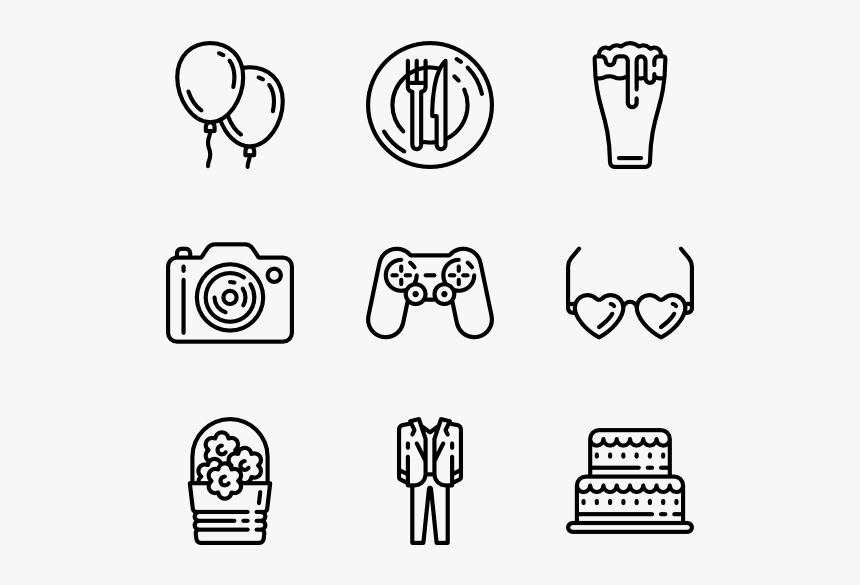 Party Elements - Graphic Design Icon Vector, HD Png Download, Free Download