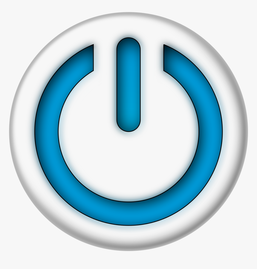 Power Button, Blue, Button, Power, On, Off, Activate - Power Button, HD Png Download, Free Download