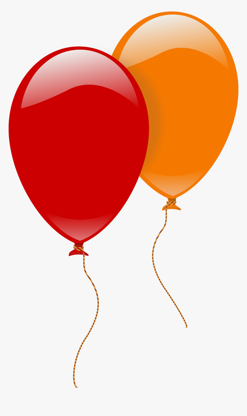 Orange And Red Balloons, HD Png Download, Free Download