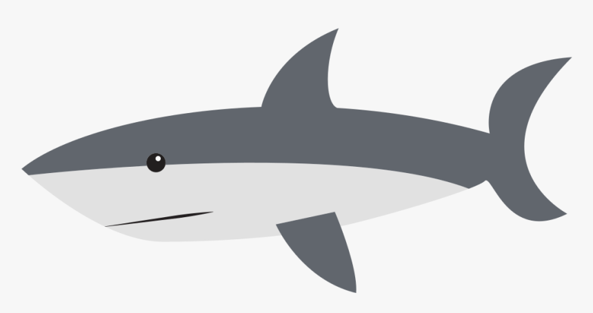 Cartoon Shark - Cartoon Shark Swimming Png, Transparent Png, Free Download