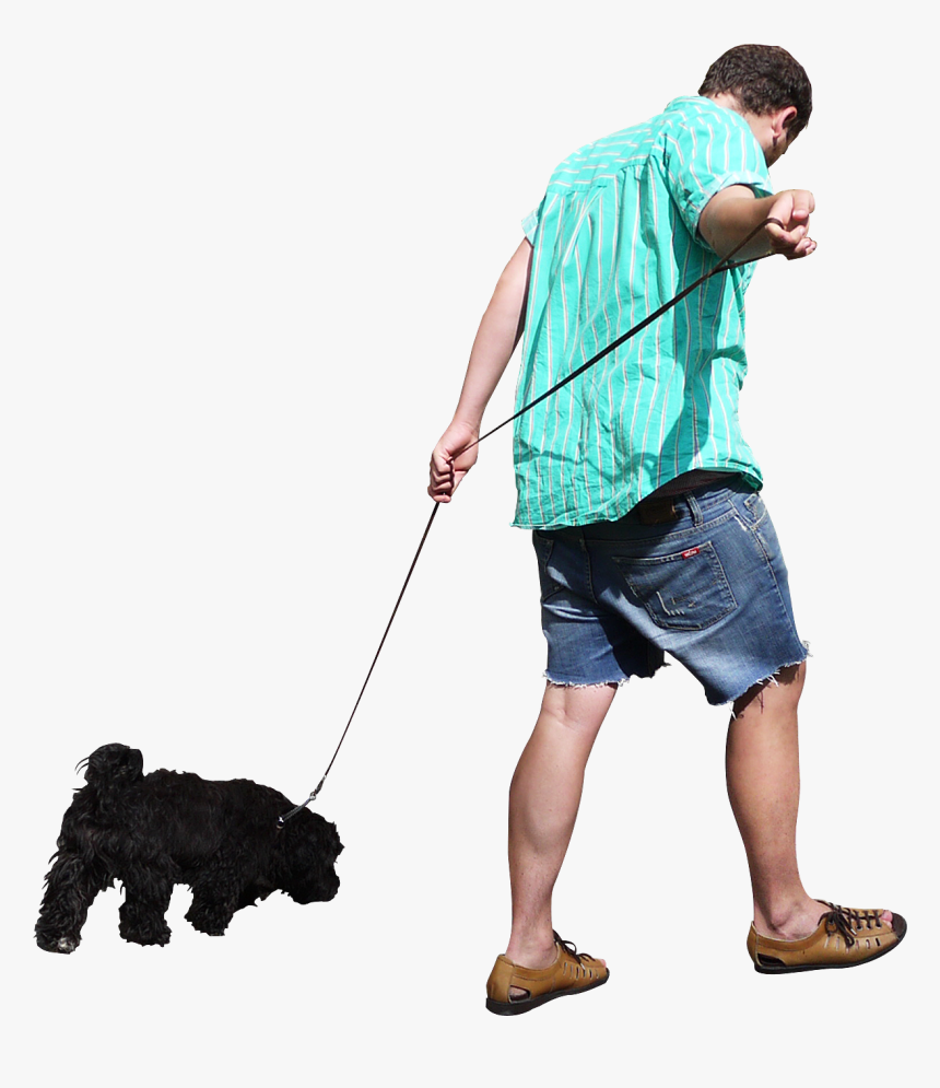 Free Download Png People - Walking A Dog Png, Transparent Png, Free Download