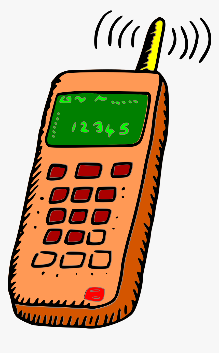 Analogue Mobile Phone Clip Arts - Cellphone Clipart, HD Png Download, Free Download