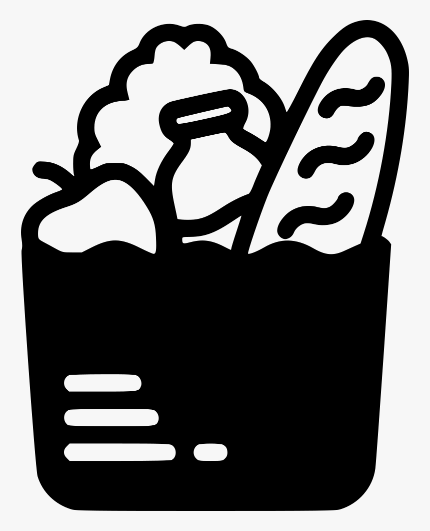 Png File Svg Grocery Bag Icon Png - Grocery Bag Icon Png, Transparent Png, Free Download