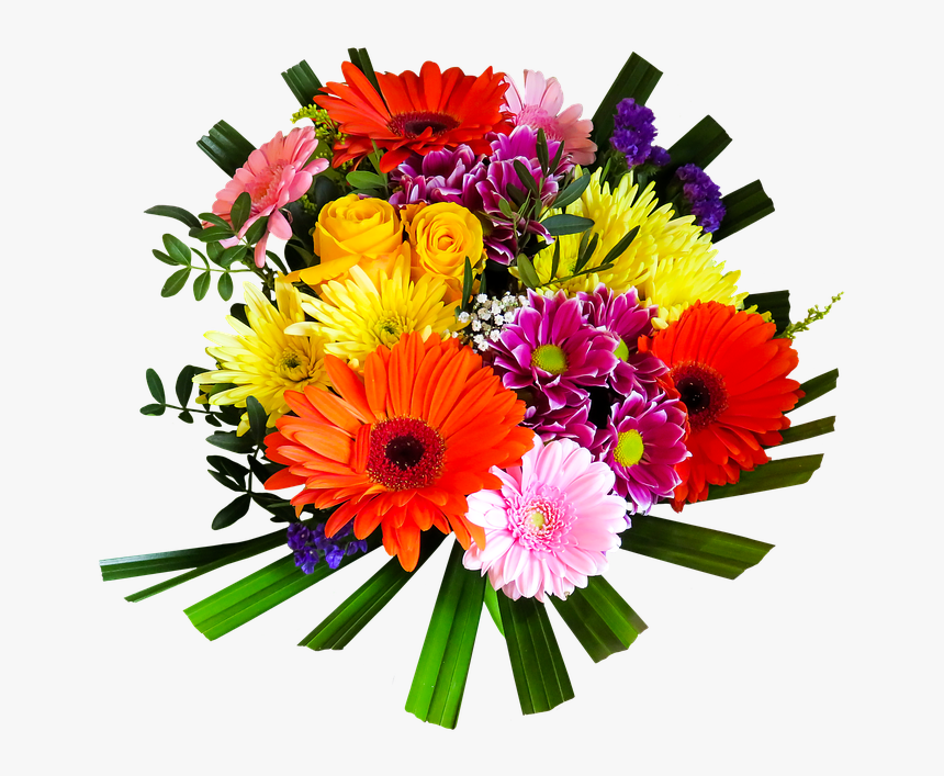Bouquet Flower Png Pic - Flower Bouquet Png, Transparent Png, Free Download