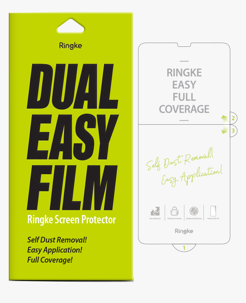 Ringke Dual Easy Screen Protector - Ink, HD Png Download, Free Download