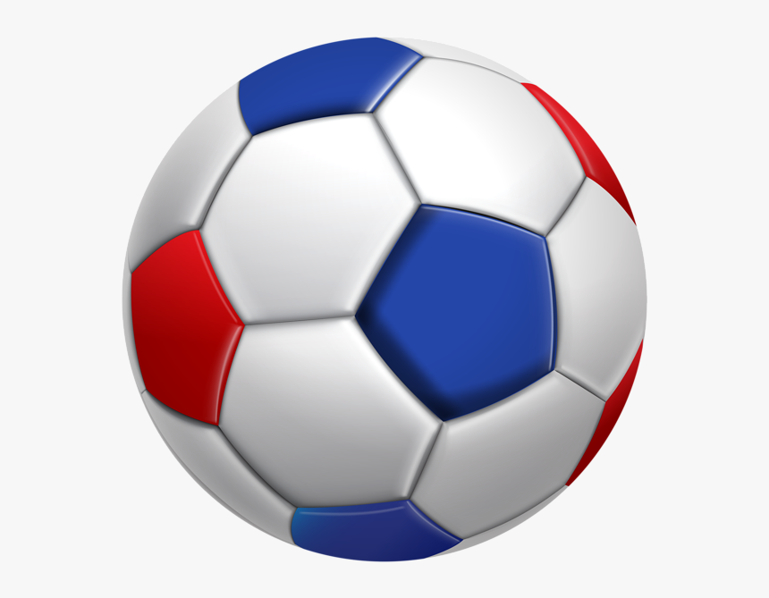 Blue, Red, Whit Ball, Football - Blue Soccer Ball Png, Transparent Png, Free Download