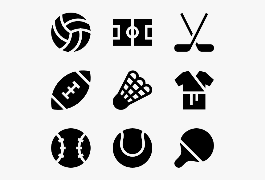 Solid Sport Elements - Vector Sports Icons Png, Transparent Png, Free Download