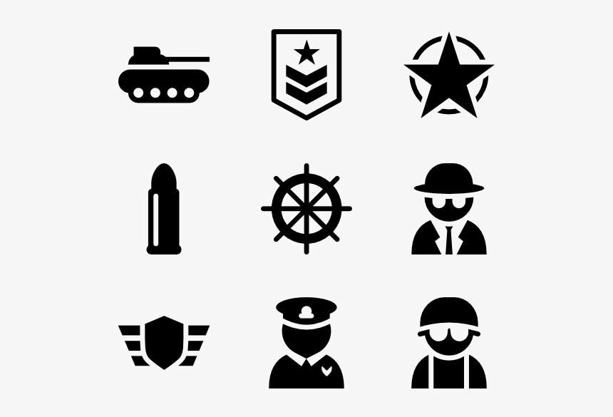 Military Fill - Military Icon Vector, HD Png Download, Free Download