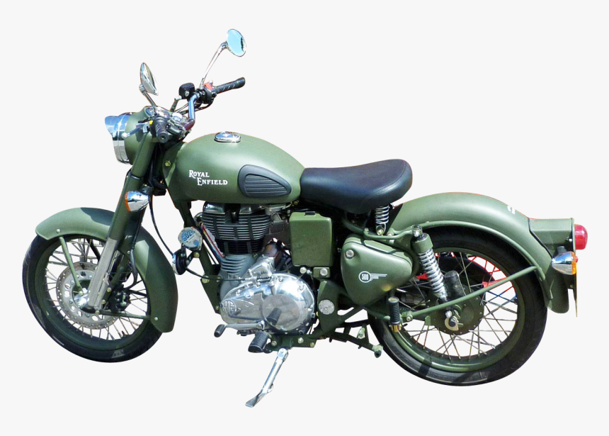 Royal Enfield Classic Battle Green Motorcycle Bike - Royal Enfield Classic 350 Military Green, HD Png Download, Free Download