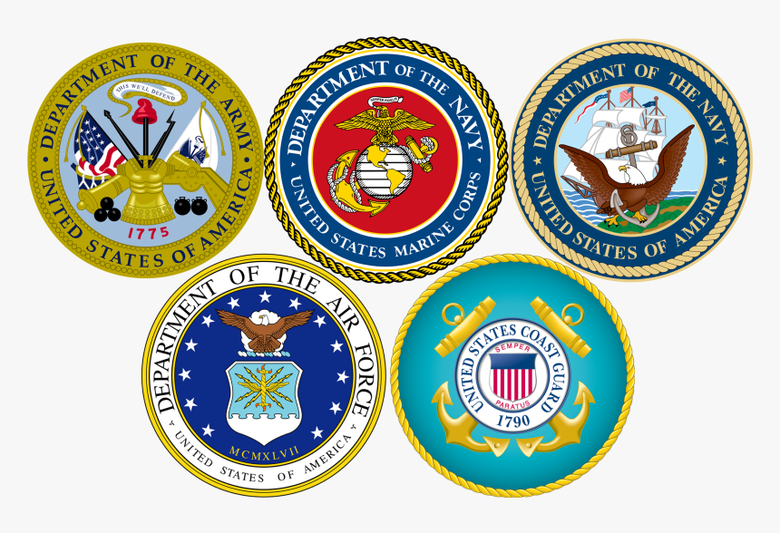 United States Armed Forces Military Veteran Soldier - Usa Flag Military Branches Logos, HD Png Download, Free Download