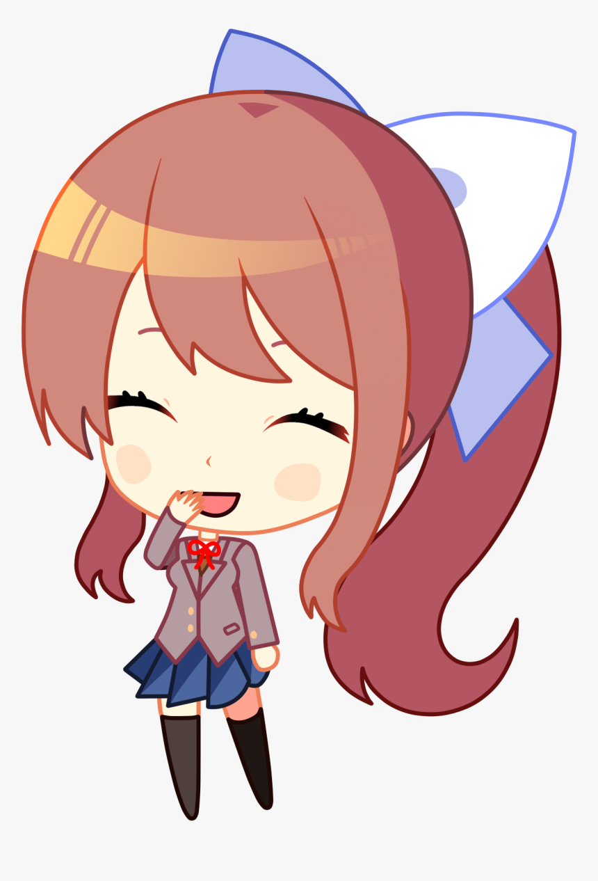 Monika Doki Doki Chibi, HD Png Download, Free Download