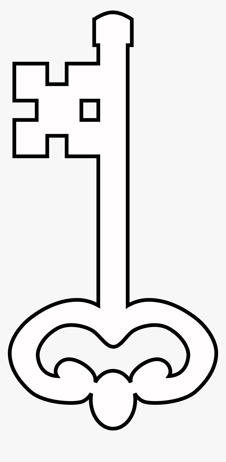 Key Clip Art Outline - Ключ Раскраска, HD Png Download, Free Download