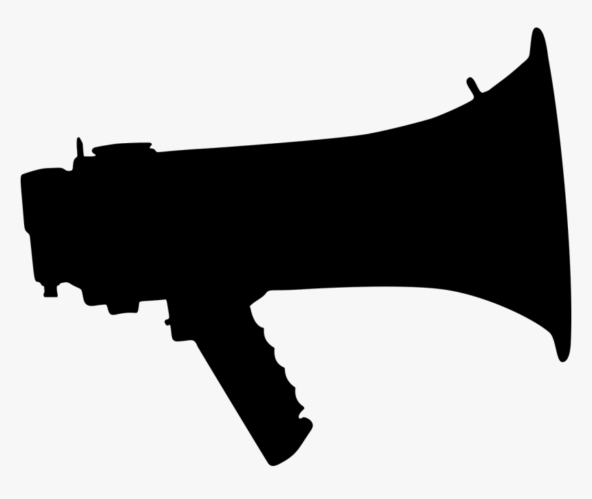 Audio, Megaphone, Bullhorn, Icon, Loud, Sound, Speaker - Bullhorn Silhouette, HD Png Download, Free Download