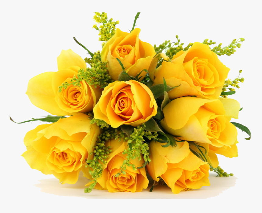 Bouquet Of Flowers Png Transparent Image - Yellow Flowers Bouquet Png, Png Download, Free Download