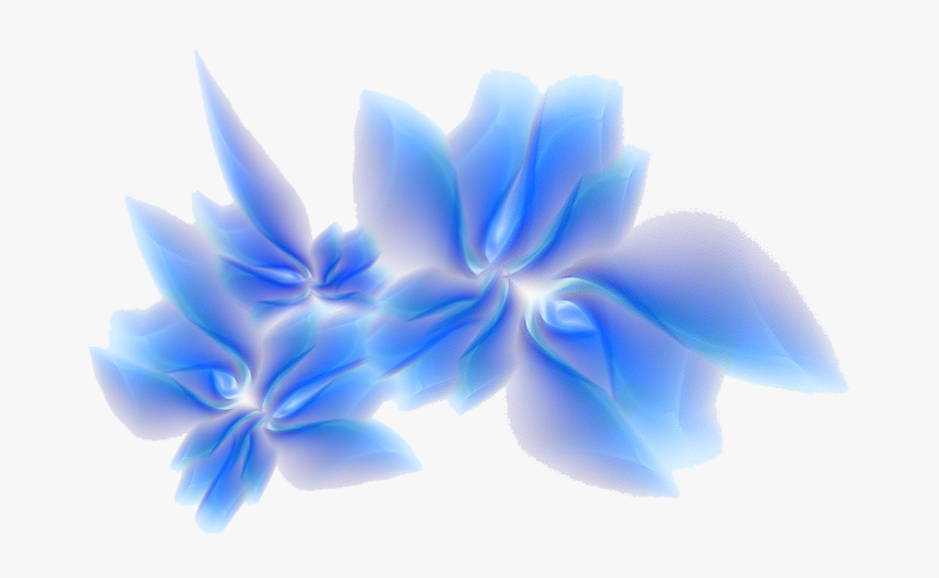 3d Flowers Png File - Blue Flowers Borders Transparent, Png Download, Free Download