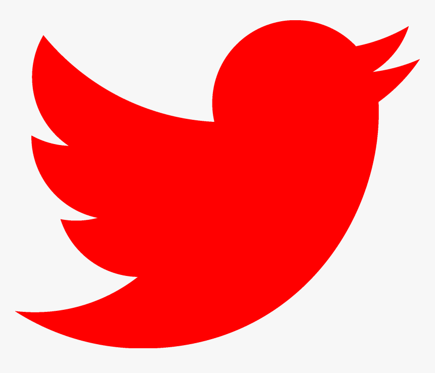 Red Twitter Icon Free Social Icons - Red Twitter Logo Transparent, HD Png Download, Free Download